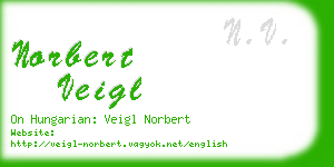 norbert veigl business card